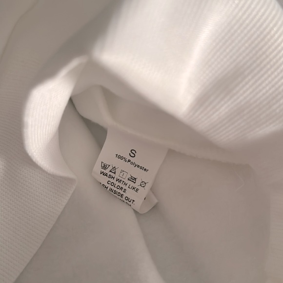 White crewneck sweat shirt - Picture 4 of 4